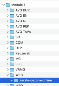 Mappenstructuur